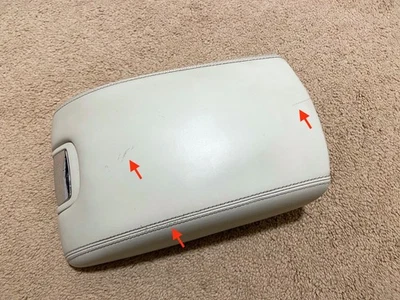 2003 - 2008 Jaguar S-Type Center Console Lid Arm Rest Armrest Pad OEM Ivory Foto 1 de 4