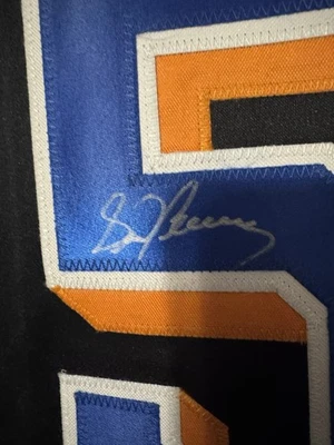 Camiseta de béisbol negra personalizada firmada por Sid Fernández (JSA COA) de los Mets de Nueva York Foto 1 de 3