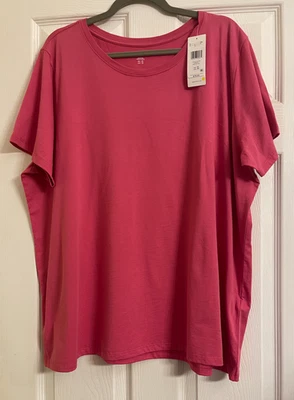 NWT $78 Eileen Fisher Cranium Organic Pima Cotton Jersey Round Neck Tee 3X - Image 1 of 4