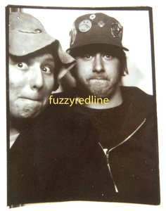 Vtg 1980s Arcade PHOTOBOOTH Photo Booth YOUNG MEN Hats FUNNY FACES Crazy Eyes—2 - Picture 1 of 2