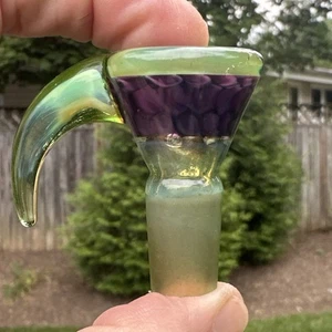SHUHBUH Glass Slide - FULLY WORKED HEADY SLIDE - Honeycomb 14mm GORGEOUS! - Imagen 1 de 6