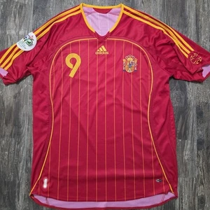 Adidas Spanien Heim Fußball Trikot Fernando Torres Herren L WM Deutschland 2006 - Bild 1 von 9