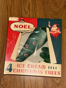 VINTAGE NOEL WEIHNACHTSBAUM EISVERPACKUNG UND HALTER OVP - Bild 1 von 12