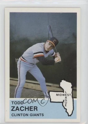 1982 Fritsch Midwest League Stars of Tomorrow Todd Zacher #60 - Image 1 of 2