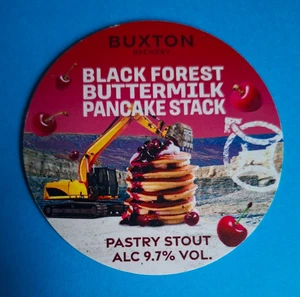 BUXTON - PILA DE PANQUEQUES DE SUERO DE LECHE DE LA SELVA NEGRA Bomba de cerveza barril fuente insignia ale - Imagen 1 de 1