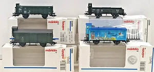 MÄRKLIN H0 Nr. 46033, 46157, 48299, 4882: Konvolut 4 bayer. Güterwagen (M559) - Picture 1 of 4