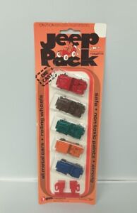 Vintage Midgetoy JEEP  Pack, unopened blister pack set of 5 die cast metal jeeps