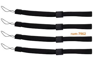 4x Black Hand Wrist Strap For Wii Remote Controller PSP DSL 3DS DSi 2DS