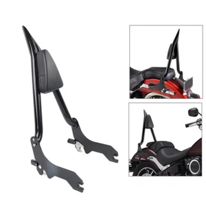 Sissy Bar Passenger Backrest For Harley Street Bob FXBB 114 FLHCS FLDE 2018-Up - Picture 1 of 13