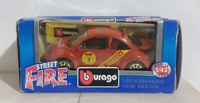 I116178 BURAGO 1/43 serie Street Fire - Volkswagen New Beetle - Box - Immagine 1 di 3
