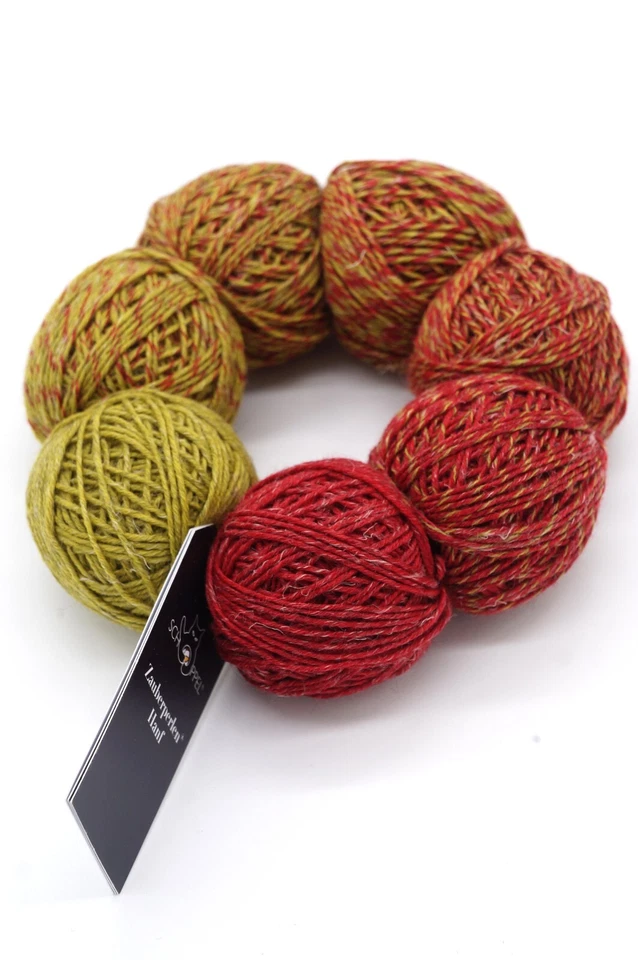 Organic merino wool and hemp knitting yarn Schoppel Wolle Zauberperlen Hanf - Image 1 of 4