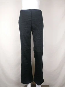 Powder Blu Hose Gr. 7 Vintage schwarz geprägt Stretch Schlag 28 Taille EUC USA - Bild 1 von 12