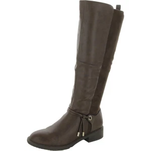 Style & Co. Womens Verrlee Faux Leather Riding Knee-High Boots | Mocha Sm | 7M - Picture 1 of 3
