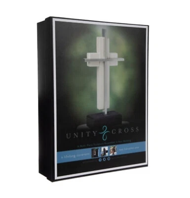 Verdadera Unidad Blanca Cruz Boda Cruz Centro de Mesa Cristiano Recién Bodas. Foto 1 de 4