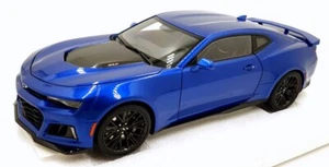 Autoart 1/18 Scale Diecast 71209 - Chevrolet Camaro ZL1 - Hyper Blue Metallic - Picture 1 of 5