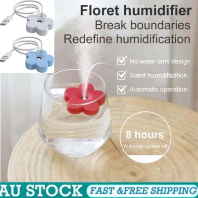 3PC Portable Mini USB Humidifier Flower-Shape Humidifier Ultrasonic Aromatherapy - image 1 of 4