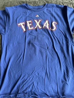 Camiseta De Colección Texas Rangers: Yu Darvish #11 Talla Grande Azul Foto 1 de 3
