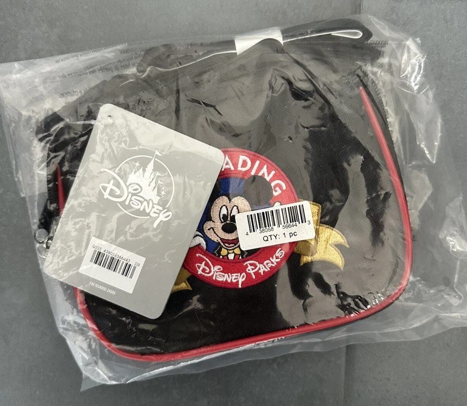 Disney Parks 2025 Pin Trading 25th Anniversary Mickey Mouse Crossbody Bag