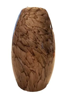 8" Brown & Tan Glass Pendant Globe Light Covering  - Image 1 of 3