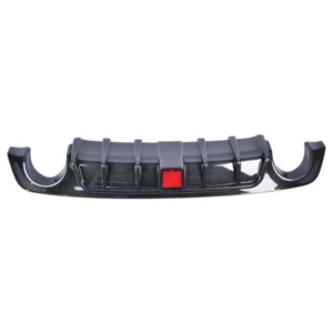 Carbon Fiber Rear Bumper Diffuser Lip for Infiniti Q50 2018-2023 W/ LED LIGHT - Picture 1 of 7