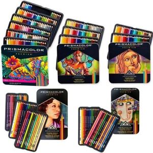 Prismacolor Premier Coloured Colouring Pencils in Tin Set 12 24 36 48 72 132 150