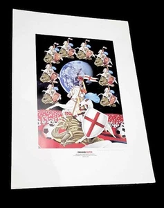 Manchester United Players Limited Edition Print England United 1990's - Foto 1 di 1