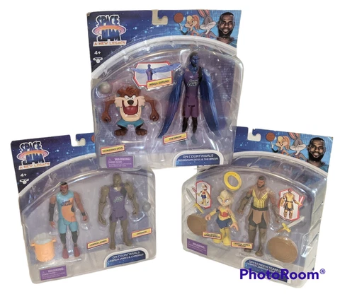 Space Jam A New Legacy Figures Lot of 3-Lola Bunny, Lebron,Taz,The Brow, Chronos Cover