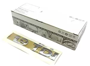 Adesivo emblema posteriore logo 1.9Tdi originale Vw Golf 5 (1K0853675H739) - Foto 1 di 1