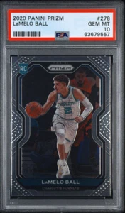 2020-21 Panini Prizm Rookie RC Lamelo Ball #278 PSA 10 GEM MINT - Picture 1 of 2