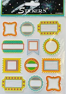 Colorful Labels Tags Stickers Papercraft Planner Supply Scrapbook DIY Craft - Picture 1 of 1