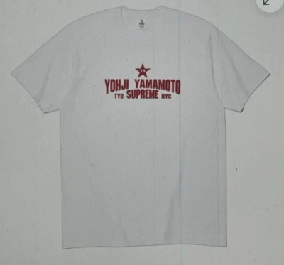 AUTÉNTICA Camiseta Supreme Y's Star Talla XXL Blanca FW25 Yohji Yamamoto Foto 1 de 4