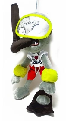 墨西哥植物与僵尸浮潜者僵尸 12 英寸毛绒娃娃墨西哥靴玩具 — 第 1/4 张图片