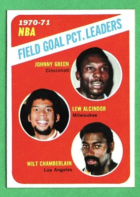 💎SUPER High End RARE NM-Mint Or Better 1971-72 Topps 140 Wilt Chamberlain FG% - Image 1 of 2