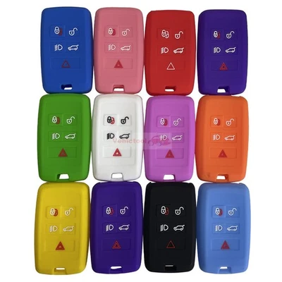 Funda Silicona Llavero Mando a Distancia 5 Botones Fit Land Rover Range Rover Defender Foto 1 de 4