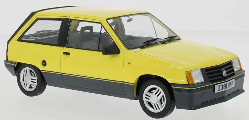 MODELO COCHE GRUPO VAUXHALL NOVA SR AMARILLO 1983 RHD REINO UNIDO ESCALA 1-18 18903 Foto 1 de 1