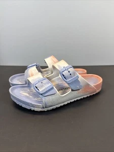 Birkenstock EVA Arizona Essentials Sandals Coral Blue Kid 2 -EU33 Water Friendly - Picture 1 of 6