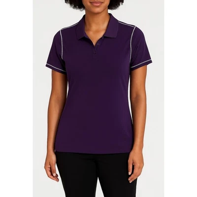 Polo de golf Antigua púrpura talla mediana Foto 1 de 4