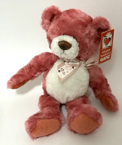 OBOT dark pink Strawberry Teddy Bear Plush Stuffed Animal Ganz - Picture 1 of 5