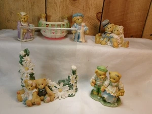 Lot of 6 Vintage Assorted Cherished Teddies Figurines - Picture 1 of 13