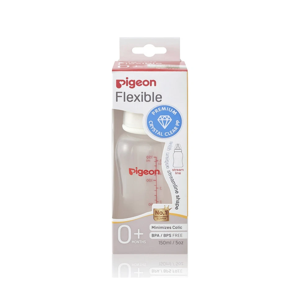 Pigeon Flexible(TM) Slim Premium Crystal Clear Nursing Bottle 150ml - image 1 of 1