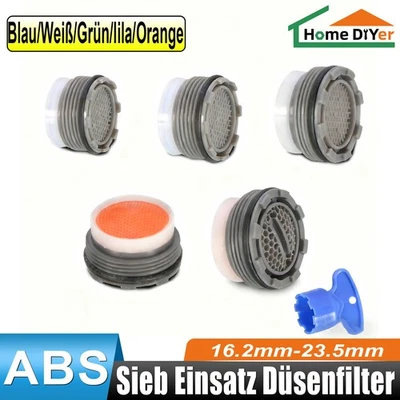 Küche Bad Eingebaut Wasserhahnfilter 16.2mm-23.5mm ABS Sieb Einsatz Düsenfilter - Bild 1 von 4