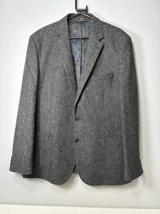 M&S Luxury Moon Men’s Jacket/Blazer. Dark Grey. Tweed 100% Wool. 44R. England. - Picture 1 of 10