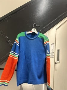 Maglione vintage Demetre pura lana vergine maglia sci outdoor perfetto uomo taglia M USA - Foto 1 di 6
