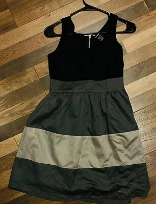 Vintage 90s Contempo Women Black Gray Dress Size Large - Image 1 of 4