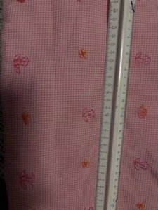 Baumwollstoff, Sommerstoff, Webware, bestickt, rosa, Reststück ca. 145 cm - Bild 1 von 1