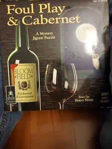 University Games Classic Mystery Puzzle Foulspiel & Cabernet 1000 Teile Beschreibung. NEU! - Bild 1 von 1
