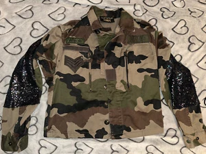 TOPSHOP FINDS JeansJacke Camouflage ARMY Ausgefallen! Gr wie L 42 TOP Baumwolle - Bild 1 von 7