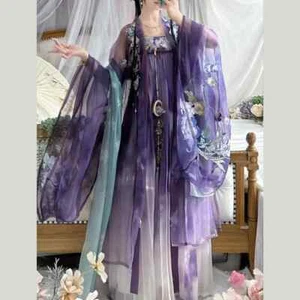 Chinese Hanfu Dress Women Traditional Cosplay Costume Birthday Party Hanfu Dress - Picture 1 of 20