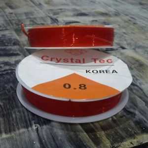 Elastic Crystal Thread, 0.8mm, 6mtr, Crimson, Free Post OZ Seller - Picture 1 of 1