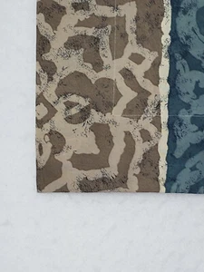 Juego de 2 almohadas falsas Dan River King vintage nuevas sin etiquetas bronceado púrpura azul verde años 90 EE. UU. - Imagen 1 de 10